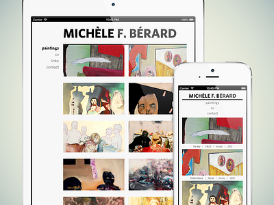 Michèle Bérard Website css portfolio responsive web website