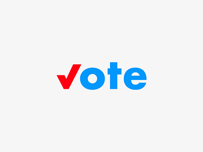 Vote Logo america blue democracry democrat design election identity illustrator logo midterm psa red republican typography usa vote