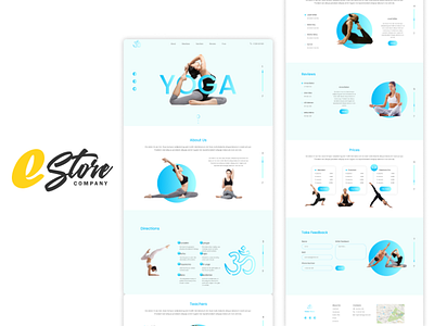Yoga (Landing Page) design ui ux web