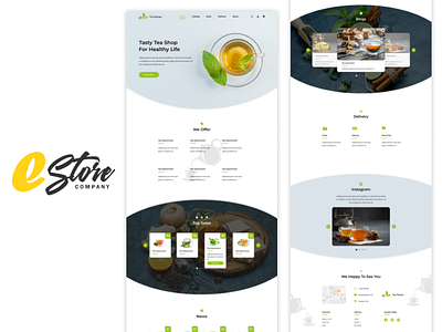 Tea House (Landing Page) design ui ux web