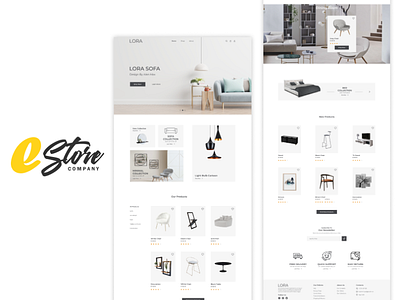 Furniture (Landing Page) design ui ux web