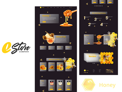 Honey (Landing Page) design ui ux web