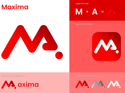 Maxima Logo design illustration logo