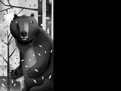 The bear animals illustration texture vector