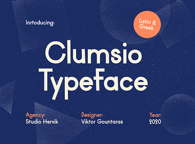 Clumsio Typeface book decorative font form greek kids type typeface typographic