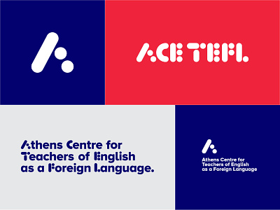 AceTefl branding english grid language school logo typographic