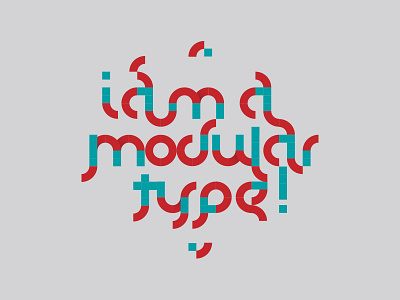 Modular Type bauhaus conceptual font modular type typography