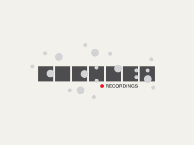 Cochlea logo design records typographic