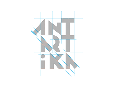 Antartika Logo art collective gif logo design type typographic typography