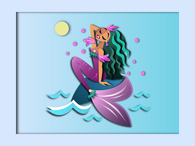 Illustration from the Series "Beautiful Mermaids" #3 graphicdesign illustration illustrator vector art vector illustration векторная графика векторная иллюстрация иллюстратор иллюстрация