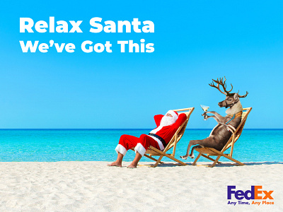 Fedex - Christmas Student Ad art direction fedex photoshop