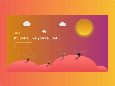 Daily UI Challenge, Day 8: Error 404 Page art dailyui design fun minimal vector