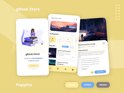 gBook - UI UX Design Book Store Platform