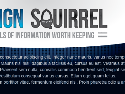 Headline Textures headline logo squirrel texture typography