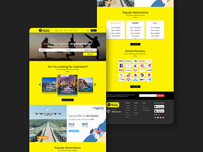 Web iTravel branding design flat graphic design illustrator typography ui ux web website