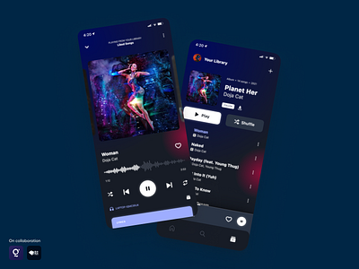 Daily UI - Music Player design ui ux