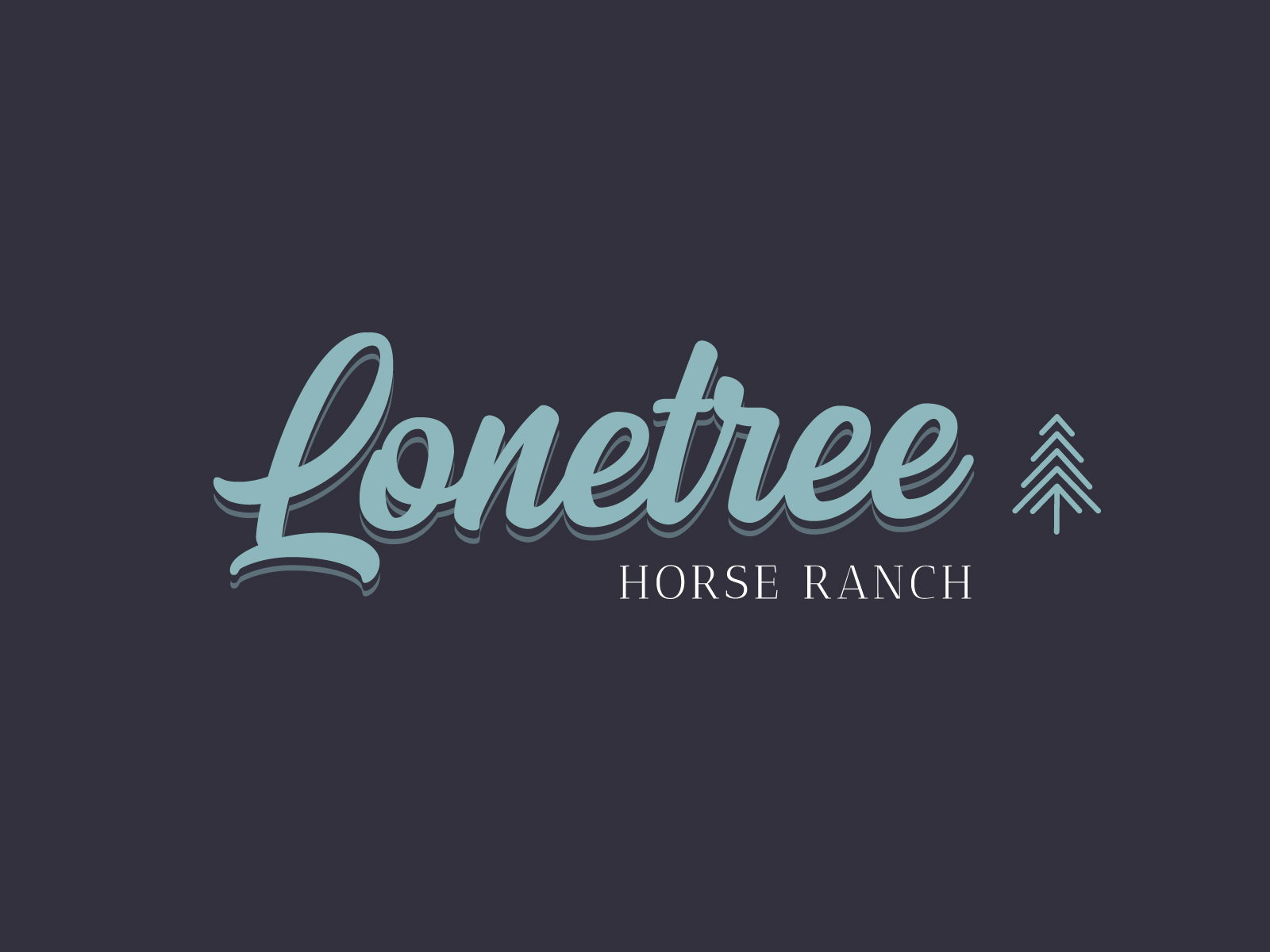 Lonetree Horse Ranch Logo by Jenna on Dribbble