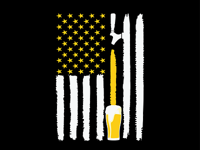 Craft Beer American Flag USA