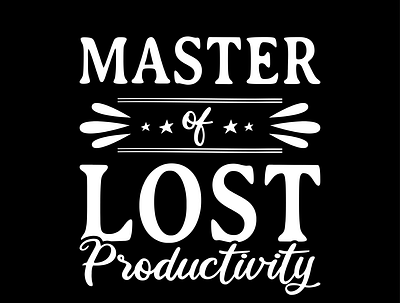 Master of Lost Productivity animation branding design graphic design illustration logo master of lost productivity t shirt t shirt design vector