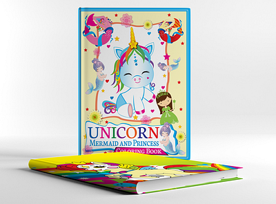Unicorn Book Cover 3d animation book design branding cover design design graphic design illustration logo ui unicorn book cover unicorn esign ux vector