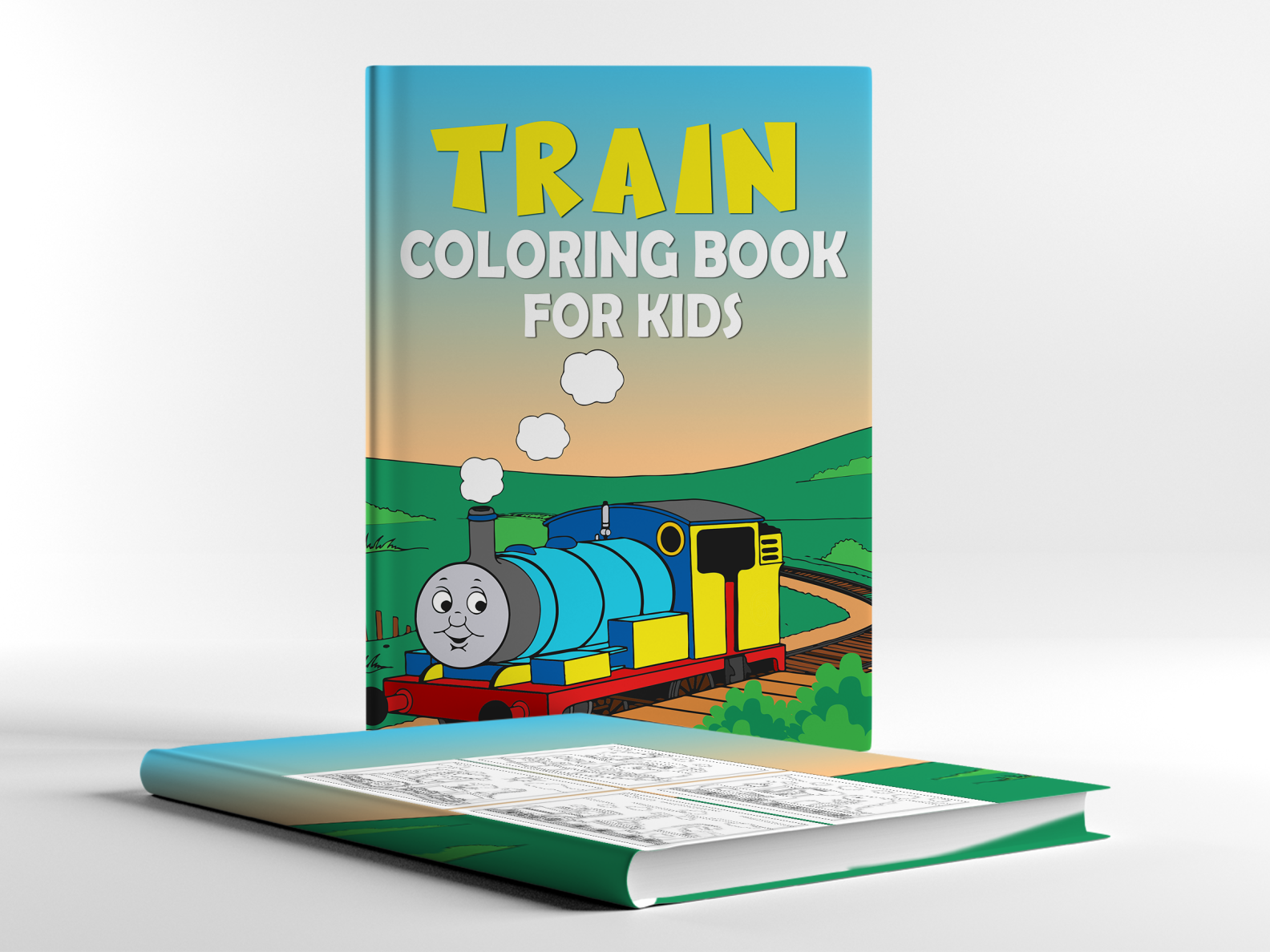 Train Coloring Book by Liberalishy on Dribbble