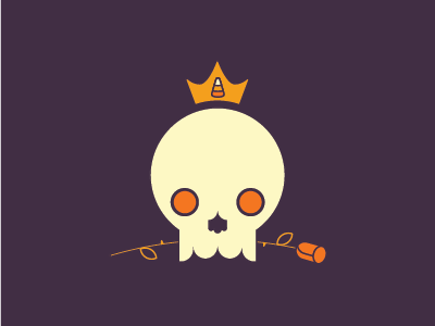 Halloween Queen candy crown flower halloween illustration logo mark october rose skull spooky vector