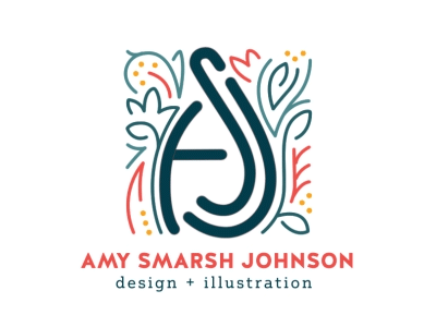 Amy Smarsh Johnson Animated Logo animated floral linework logo motion vector