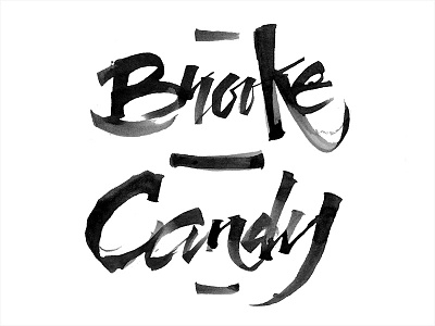 Brooke Candy brooke candy calligraffiti calligraphy chaotic filthy hiphop ink lettering music pltnk print rap