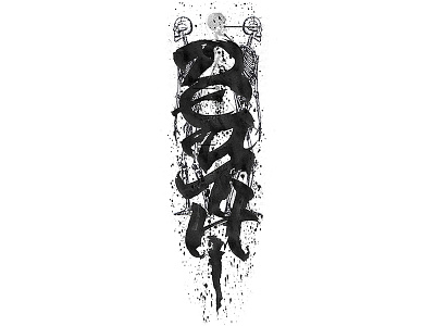 Death brush calligraffiti calligraphy death ink lettering pltnk каллиграфия