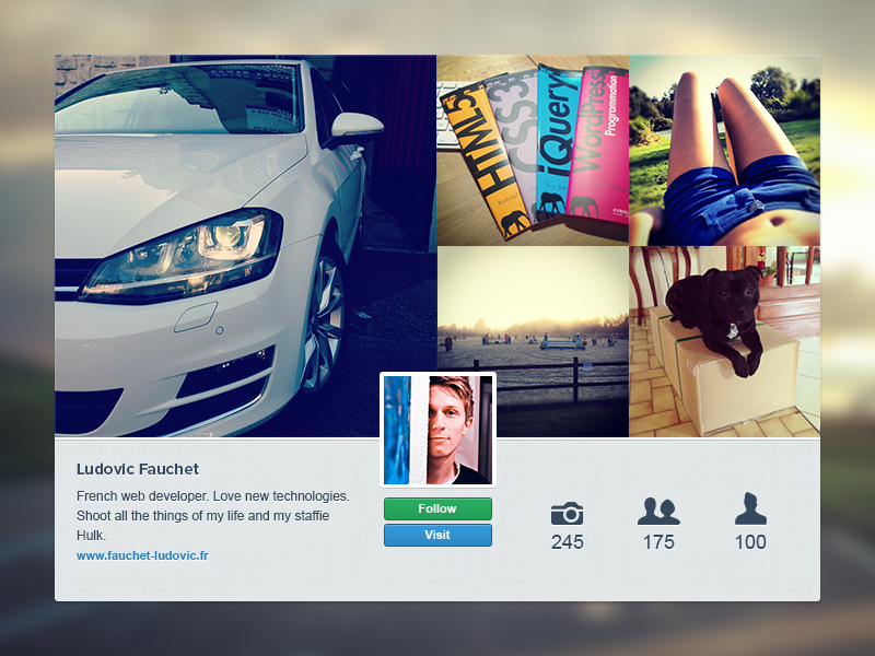 Instawidget france freebies freebie free photoshop instagram widget playoff