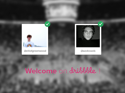 Welcome On Dribbble contest dribbble france invitations invite winners