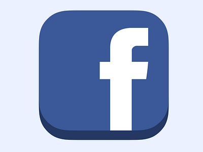Icon Facebook Flat iOS7 ready v2 facebook flat france icon ios7 photoshop psd social