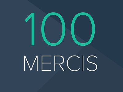 100 Mercis facebook flat photoshop thank you thanks