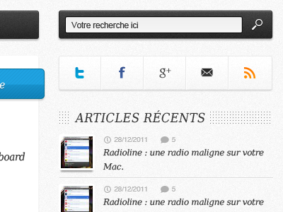 Reactif.net search field and social field france photoshop search social