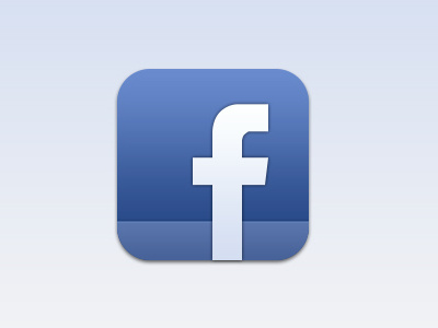 The IOS icon of the Facebook app