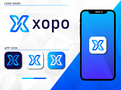 X Modern App Logo Design - X App Logo Mark apps icon brand brand identity branding business colorful corporate creative logo dribble gradient logo logo logo designer logo mark logo trends 2020 logos logotype modern tech logo x letter logo x logo