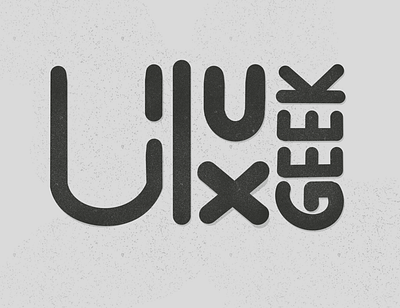 uiuxgeekid | Logo black design designer logo logo design white