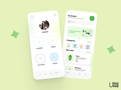 Veggies App 🥦 designer figma mobile app sayuran ui uitrend uxdesign veggies