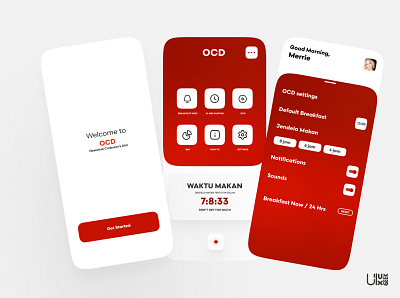 OCD App Redesign app branding corbuziers diet figma if inttermitten fasting mobile ocd uidesign uxdesign