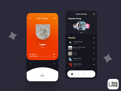 Music Player | Mobile Apps Design figma graphic design illustration logo mobile app music music player apps ui uidesginer ux