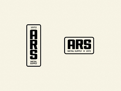 ARS Metal Supply Logo Concepts branding distribution logo metal supply typogaphy vintage