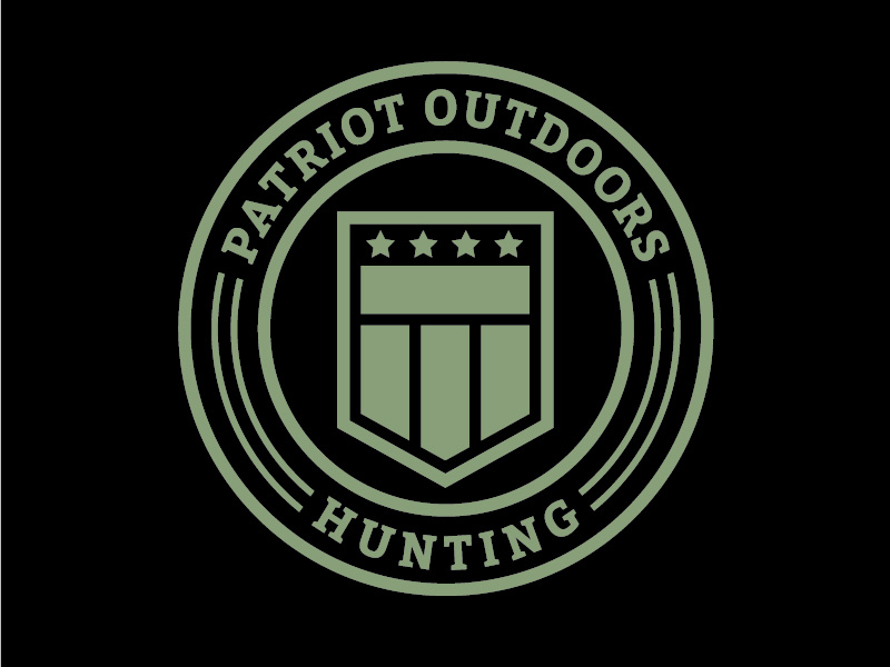 Patriot Outdoors Hunting Logo non-profit patriot army veteran icon branding logo hunting badge