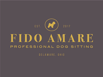 Professional Dog Sitting Logo