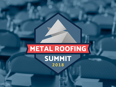 Metal Roofing Summit Logo (Revised) badge branding conference event logo metal roofing summit
