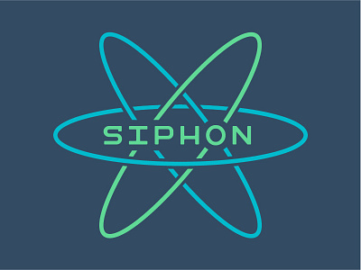 The Siphon Group Logo agnecy blue branding concept design green identity logo marketing physics siphon