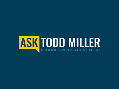 Ask Todd Miller Logo branding branding and identity conversation bubble expert identity identity design logo logo design question