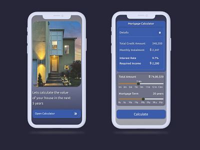 Mortgage Calculator @dailyui design figma mobile design