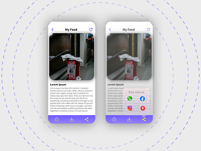 Social Share @dailyui design figma minimal mobile design ui design xd design
