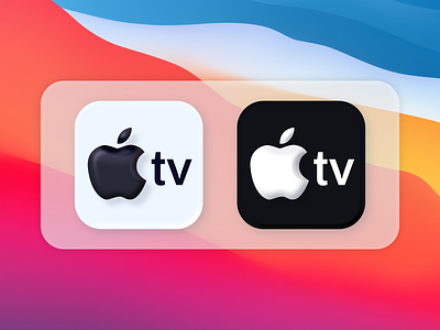 Apple TV Icons macOS Big Sur affinity affinity designer apple appletv bigsur bigsur icons design icon icons illustration macos macos icon skeumorphic skeumorphism vector vector illustration