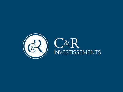 C&R investissements design graphic identity logo